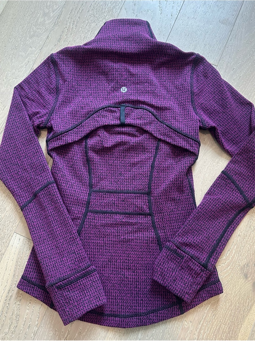 Lululemon Forme Jacket + Wunder Under Crop Set 2 Ziggy Wee Plum - Picture 4 of 10